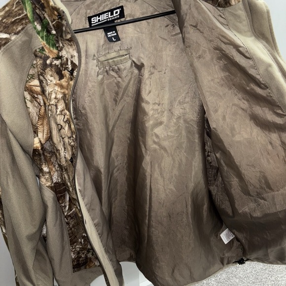 Shield Series Blocker S3 Drencher Jacket with Hood Real Tree Edge Size Large - Picture 4 of 9